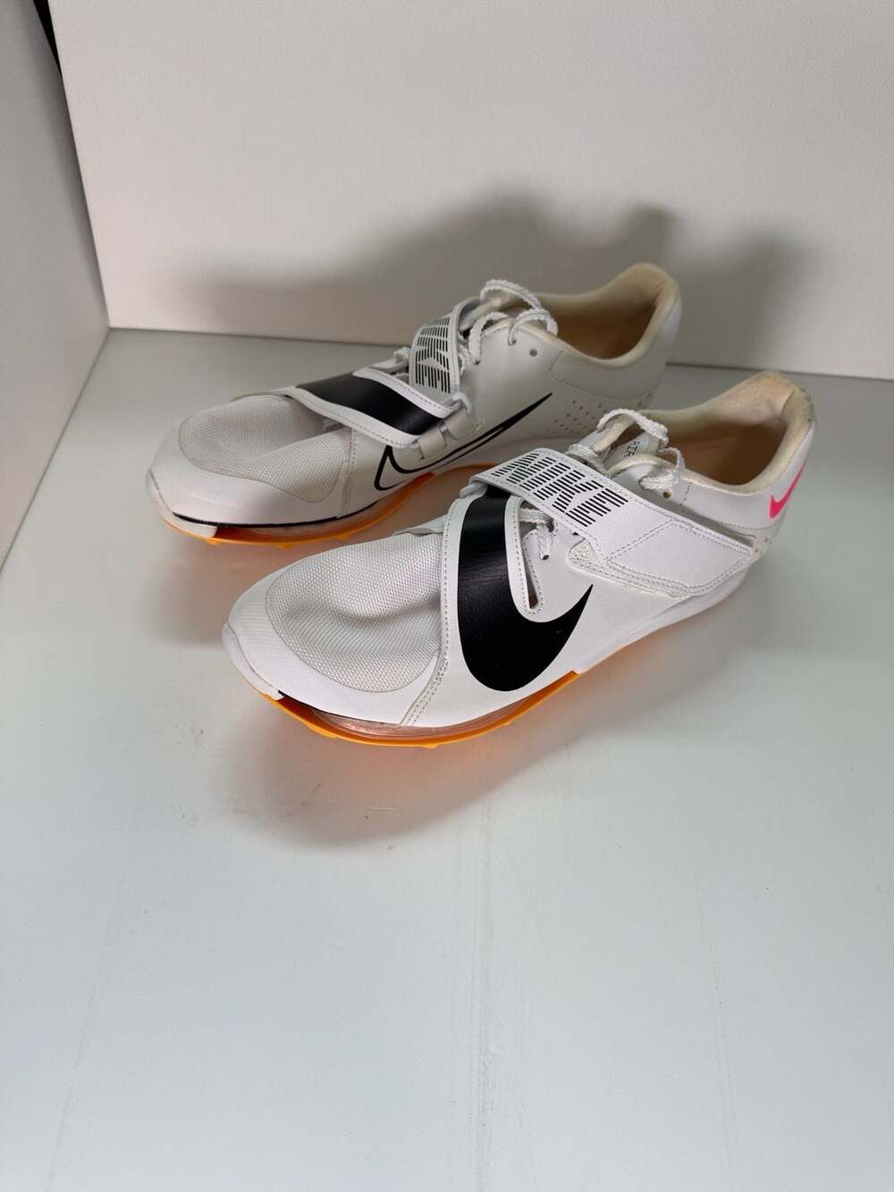 Nike Air Zoom Long Jump Elite White Black Orange Spikes